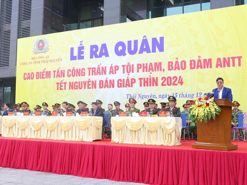 Ra quân cao điểm tấn công, trấn áp tội phạm, bảo đảm an ninh, trật tự Tết Nguyên đán Giáp Thìn, năm 2024