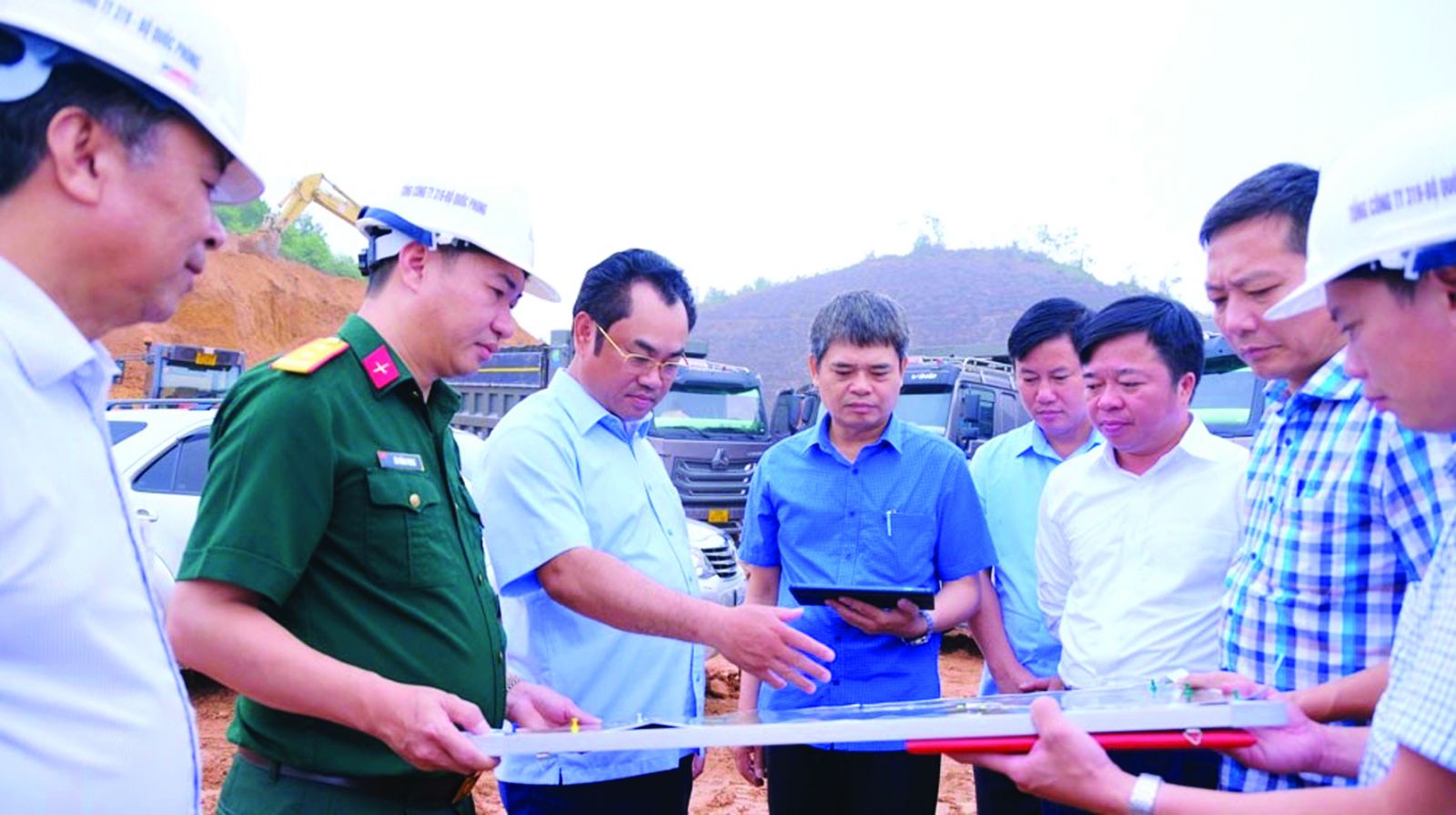  Chủ tịch UBND tỉnh Thái Nguyên Trịnh Việt Hùng kiểm tra tiến độ GPMB và thi công Dự án Tuyến đường liên kết các tỉnh Thái Nguyên, Bắc Giang và Vĩnh Phúc, đoạn qua TP Phổ Yên